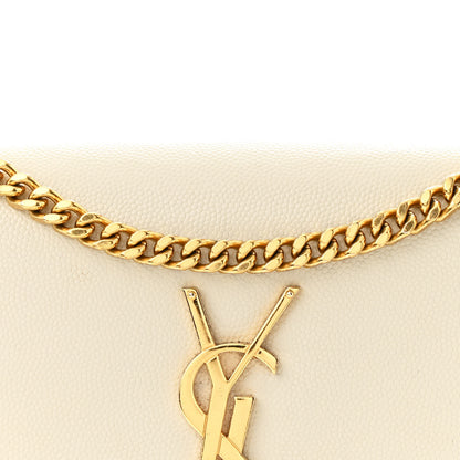 Saint Laurent Grain De Poudre Small Monogram Kate Satchel Crema Soft 8 of 11