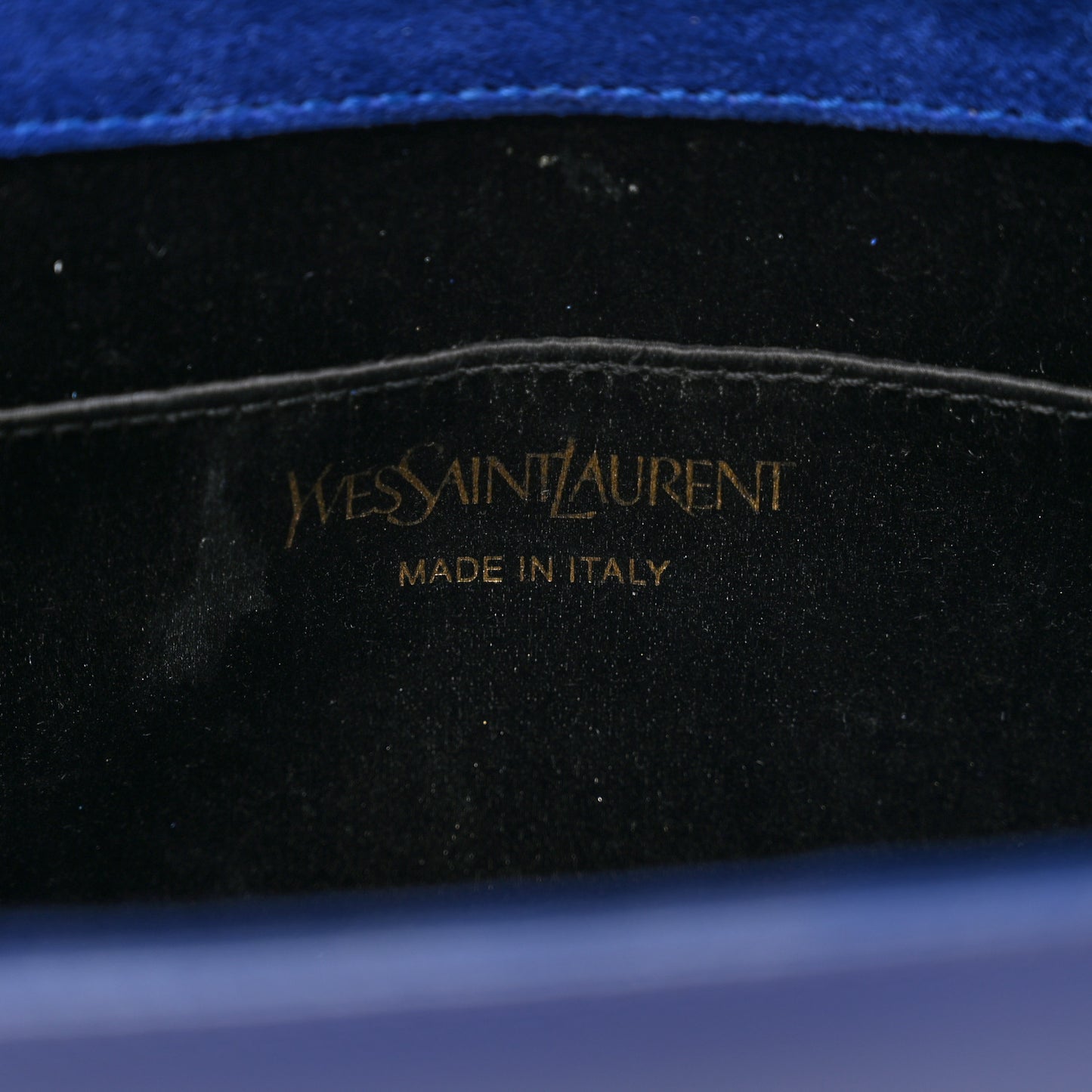 Patent Calfskin Monogram Large Belle De Jour Clutch Royal Blue