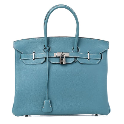 Hermes Togo Birkin 35 Blue Jean 1 of 9