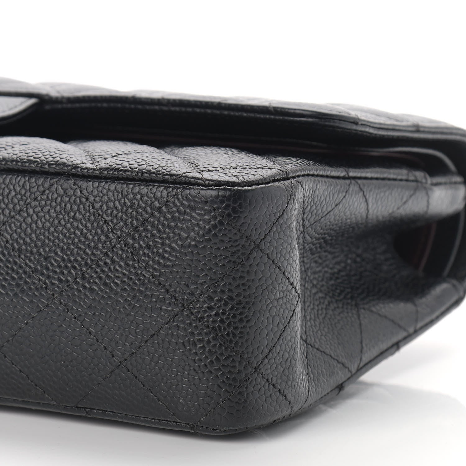 Chanel Caviar Quilted Medium Double Flap Black 9 of 13