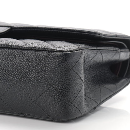 Chanel Caviar Quilted Medium Double Flap Black 9 of 13