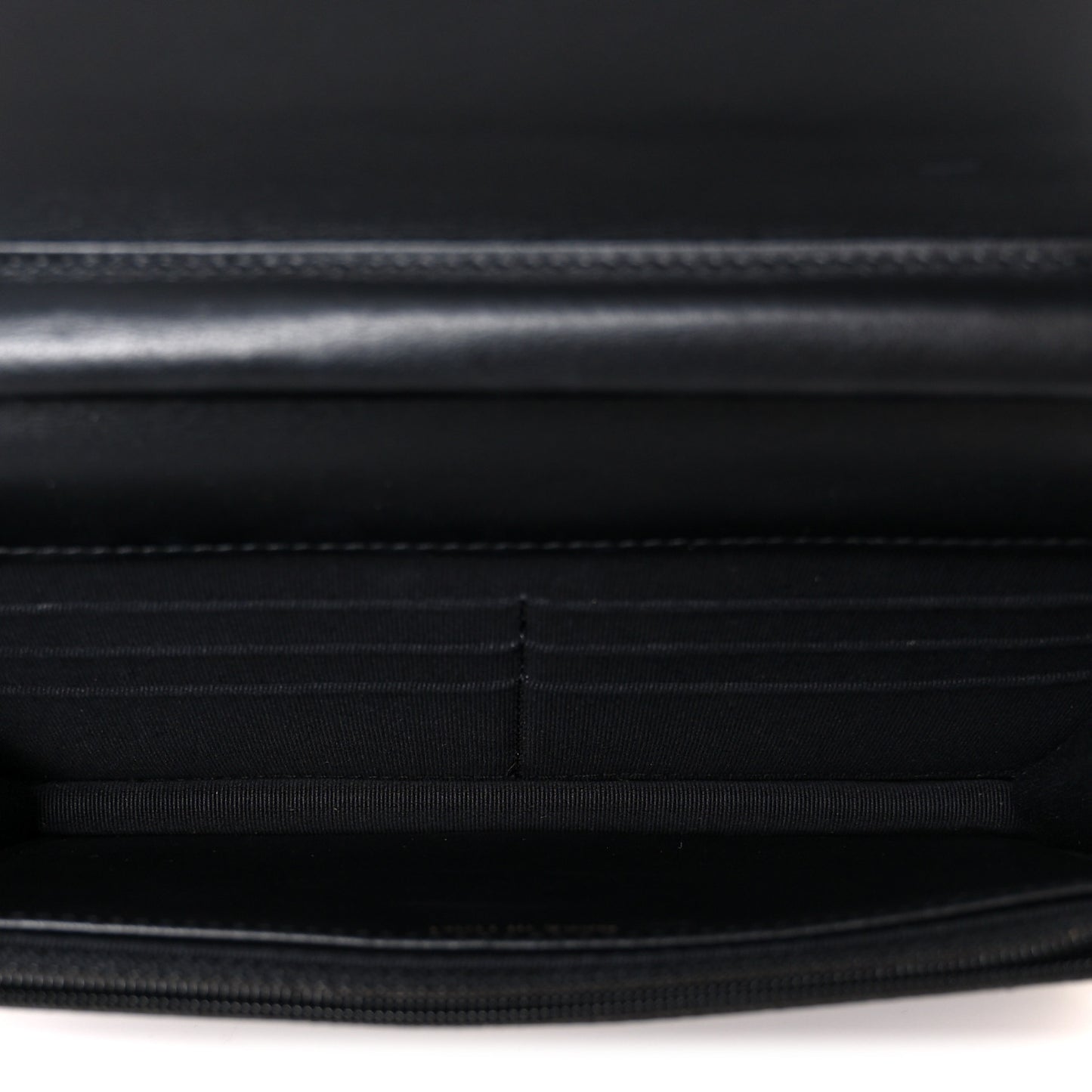Caviar Quilted Boy Wallet On Chain WOC Black