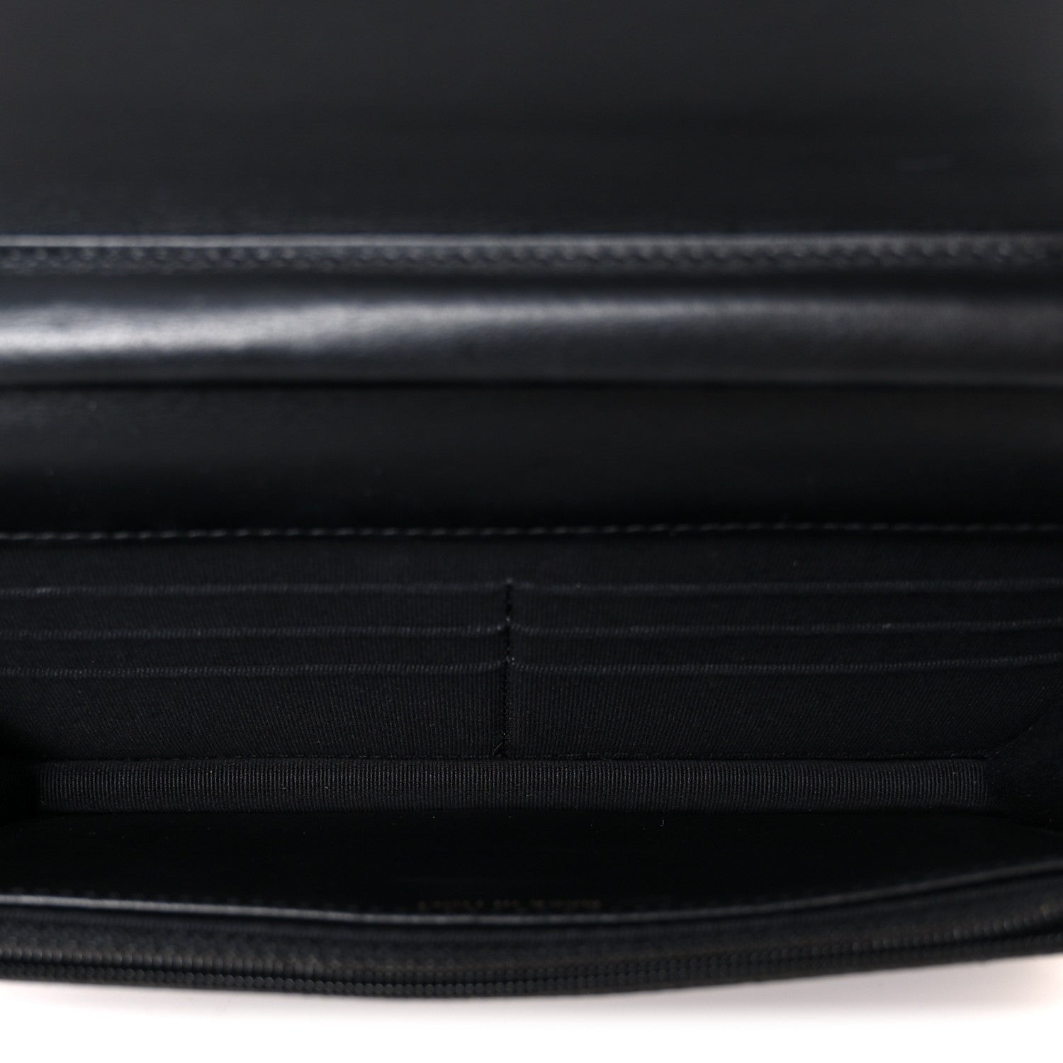 Chanel Caviar Quilted Boy Wallet On Chain WOC Black 5 of 13