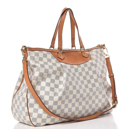 Louis Vuitton Damier Azur Siracusa GM 4 of 21