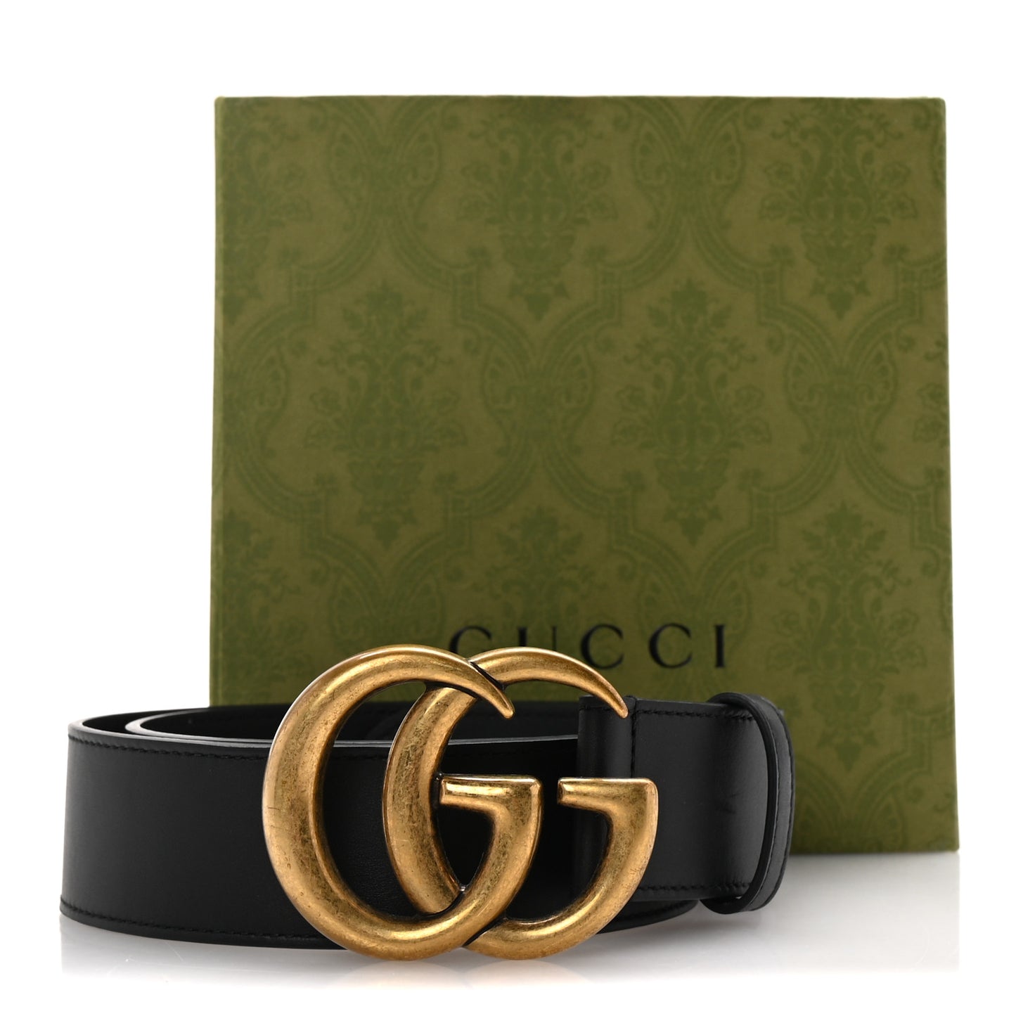 Calfskin Double G 40mm Belt 85 34 Black