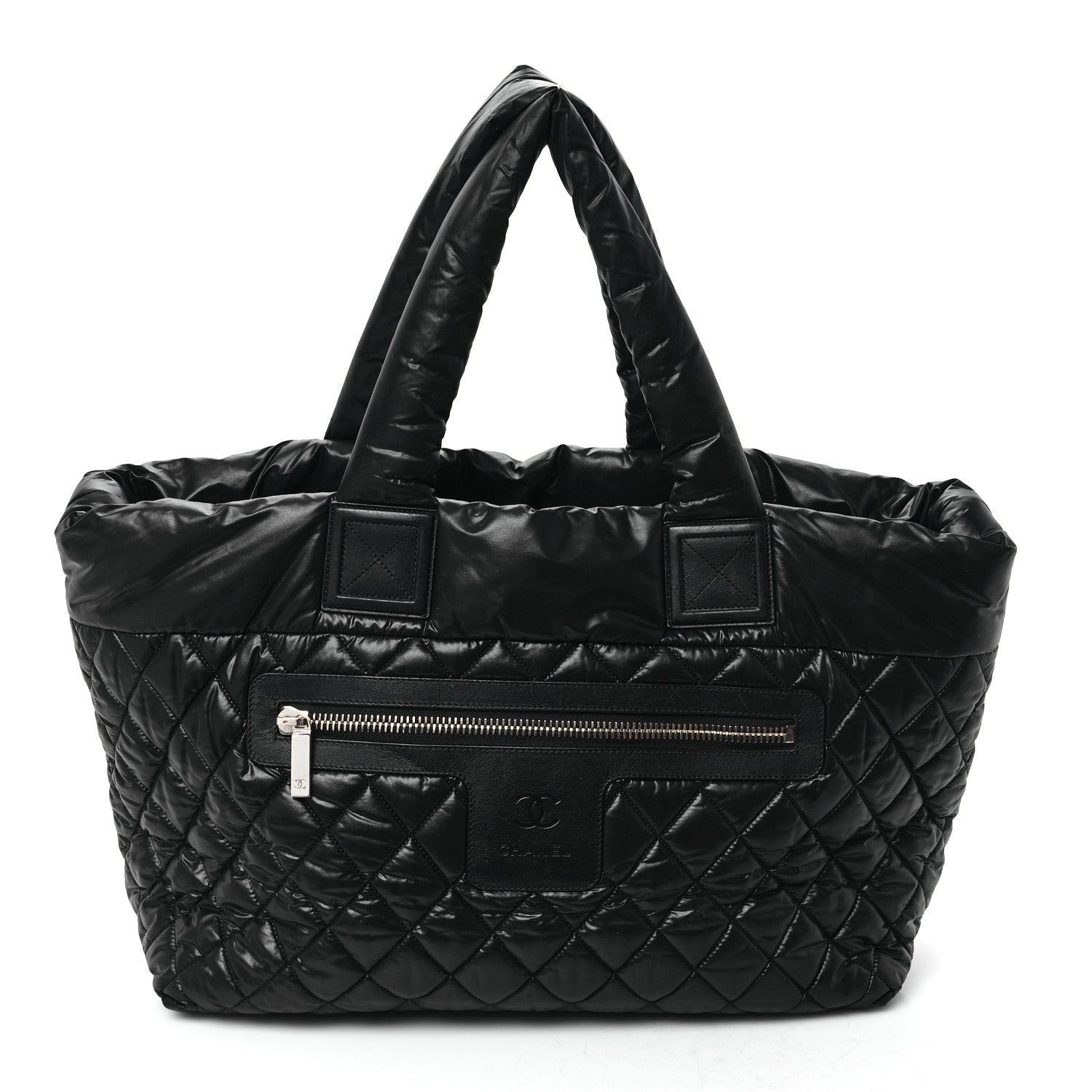 Chanel Nylon Quilted Large Coco Cocoon Tote Black 1 of 10