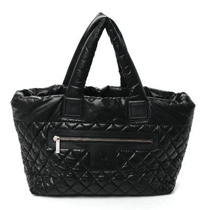 Chanel Nylon Quilted Large Coco Cocoon Tote Black 1 of 10