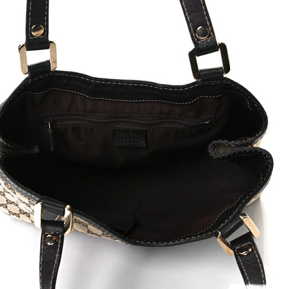 Gucci Monogram Medium New Ladies Web Tote Dark Brown 7 of 7