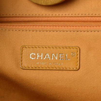 Chanel Lurex Canvas Small Deauville Tote Yellow 6 of 13
