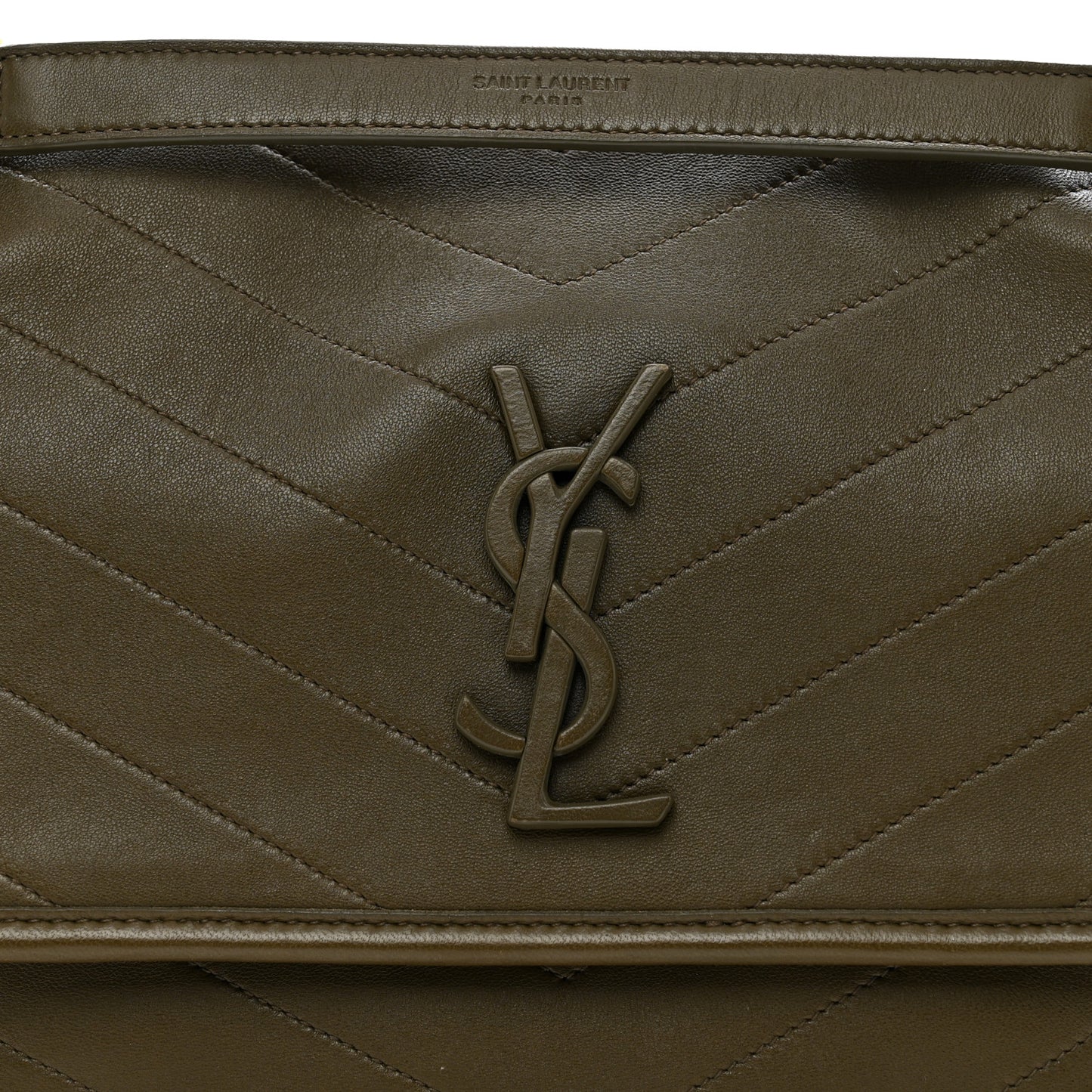 Lambskin Matelasse Monogram Medium Niki Chain Satchel Seaweed