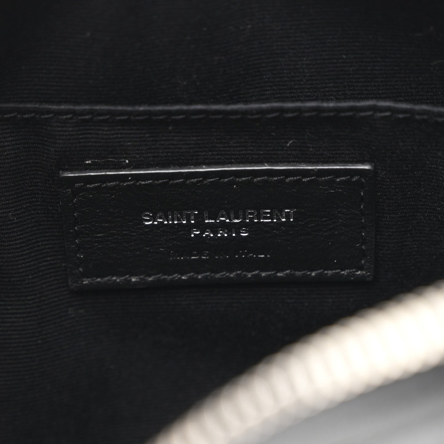 Lambskin Monogram Embossed Small Lou Camera Bag Black