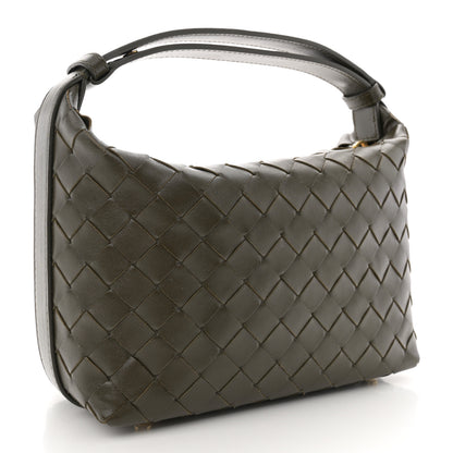 Bottega Veneta Calfskin Nappa Intrecciato Mini Wallace Kaki 3 of 11