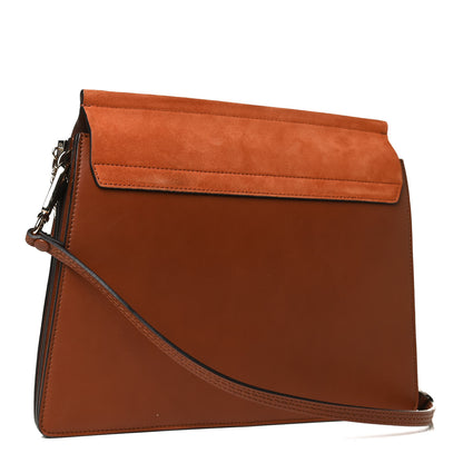 Chloe Suede Calfskin Medium Faye Shoulder Bag Tobacco 3 of 14