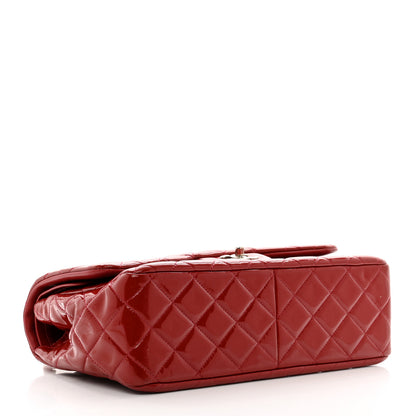 Chanel Patent Quilted Jumbo Double Flap Red 4 of 14