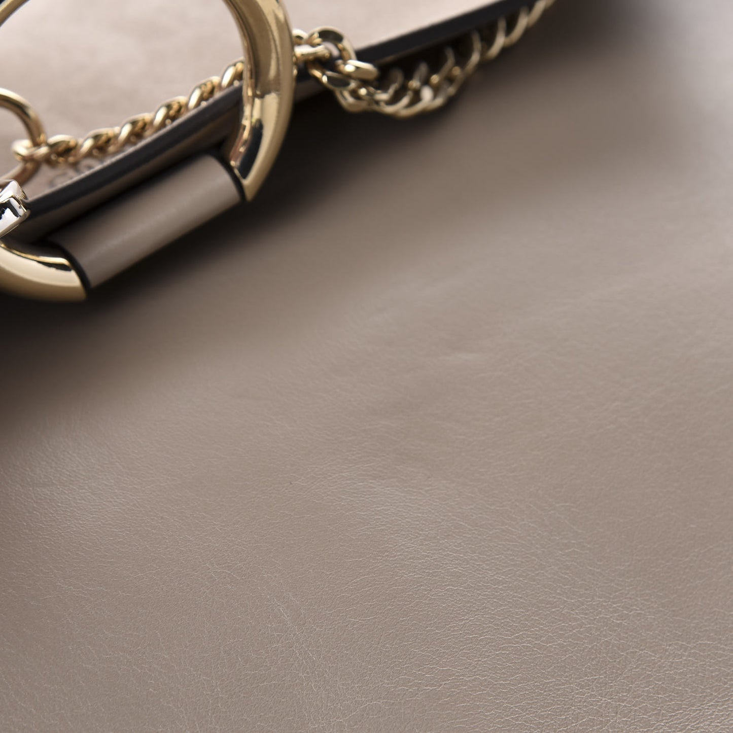 Calfskin Suede Medium Faye Shoulder Bag Motty Grey