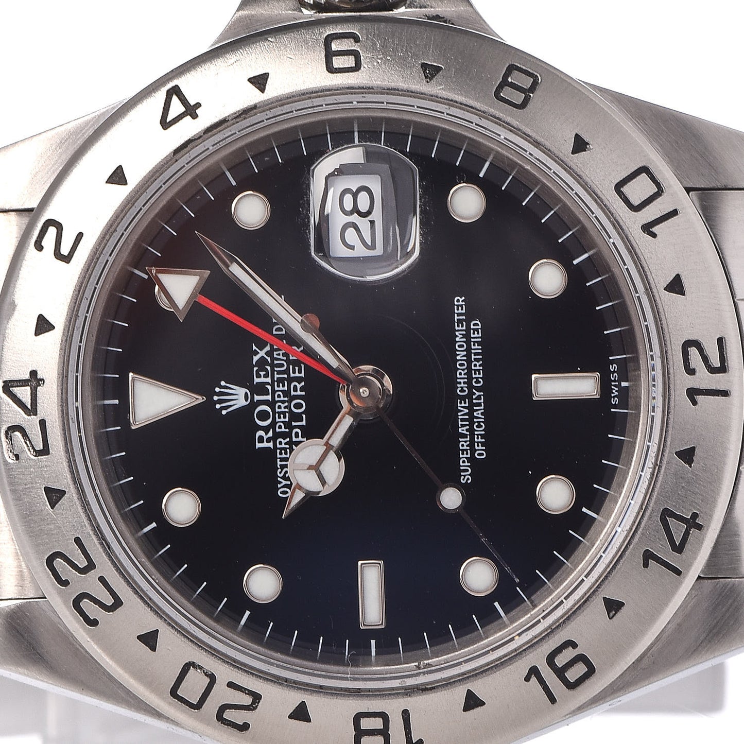 Stainless Steel 40mm Oyster Perpetual Date Explorer II Watch Black 16570