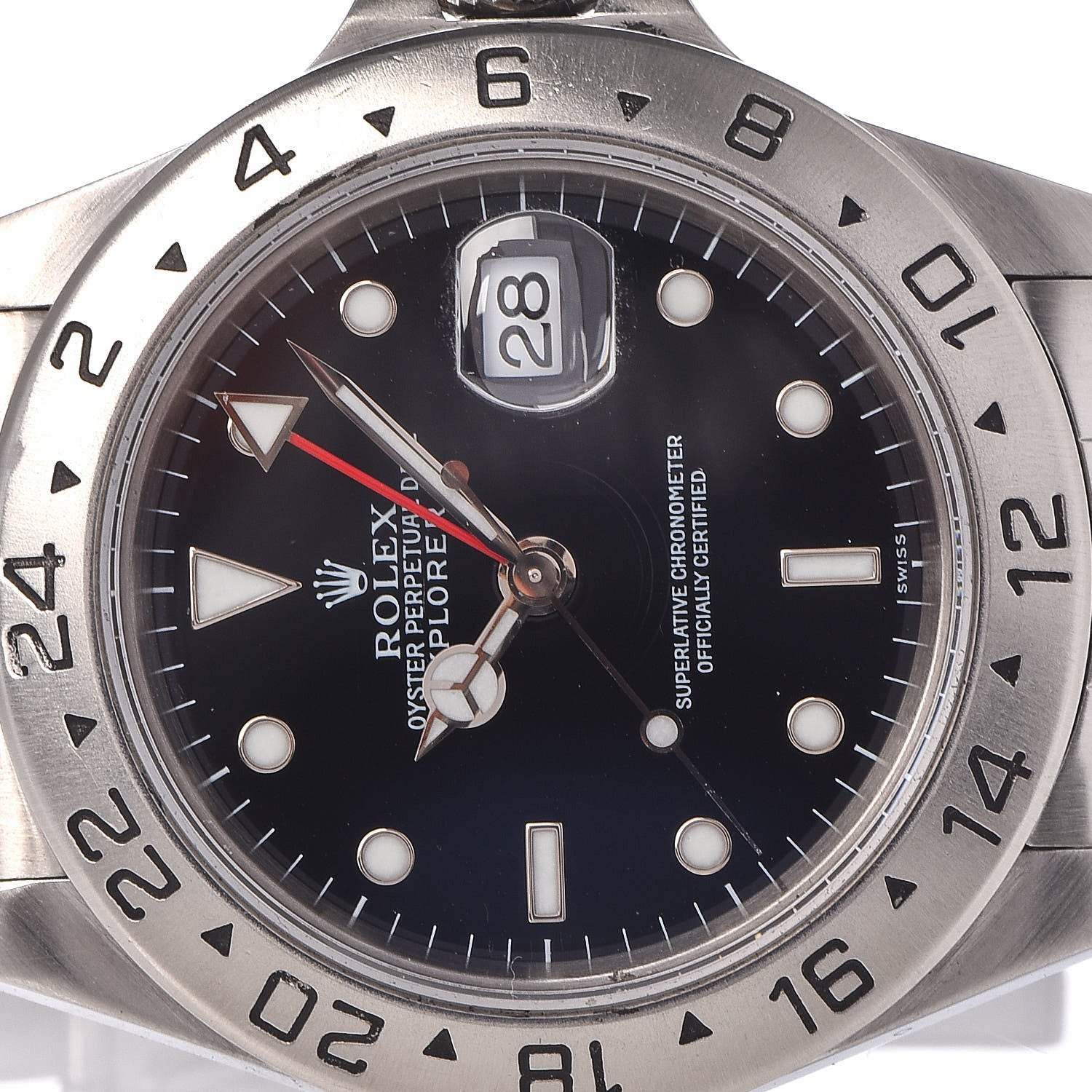 Rolex Stainless Steel 40mm Oyster Perpetual Date Explorer II Watch Black 16570 6 of 6