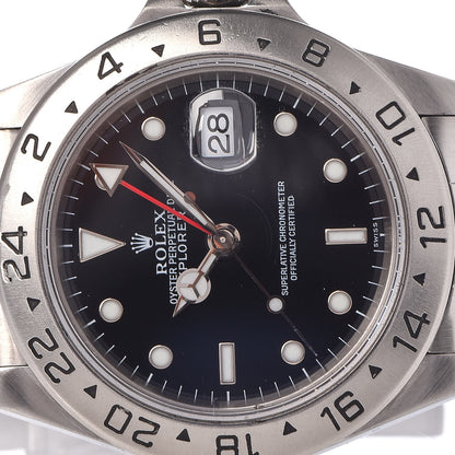 Rolex Stainless Steel 40mm Oyster Perpetual Date Explorer II Watch Black 16570 6 of 6