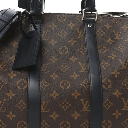 Louis Vuitton Monogram Macassar Keepall Bandouliere 45 6 of 8