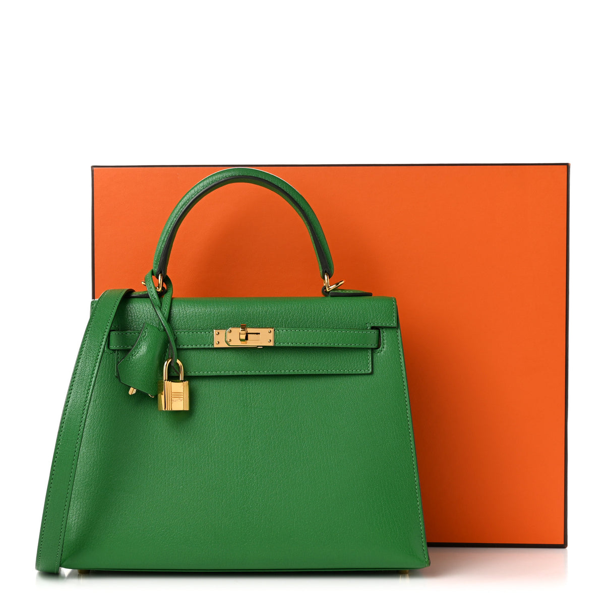 Hermes Chevre Chamkila Kelly Sellier 25 Bambou 11 of 11