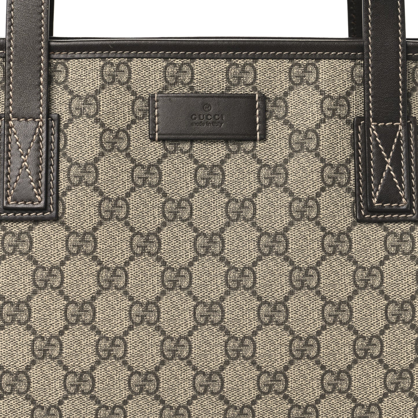 GG Supreme Monogram Small Joy Tote Dark Brown