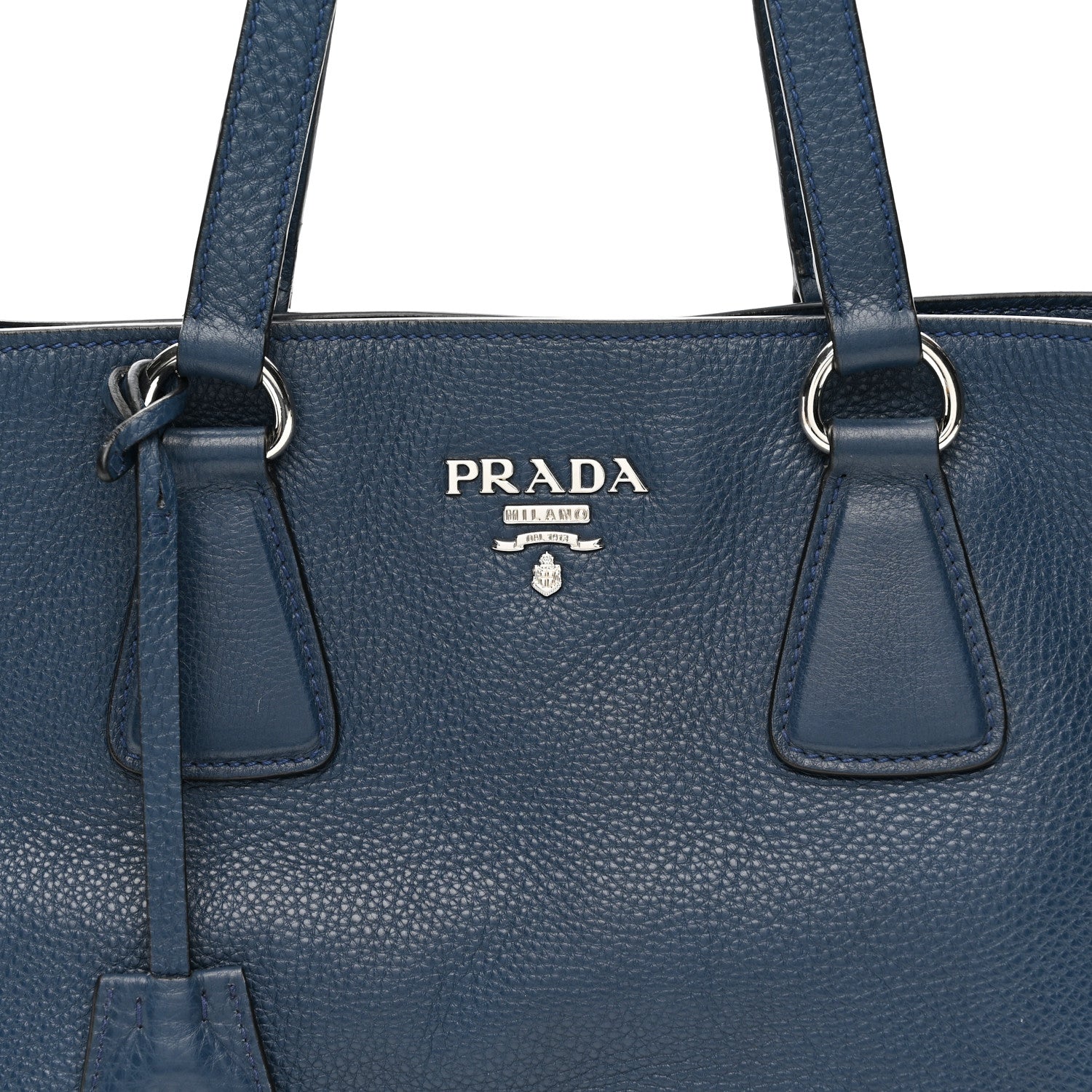 Prada Vitello Daino Shopping Tote Baltico 8 of 14