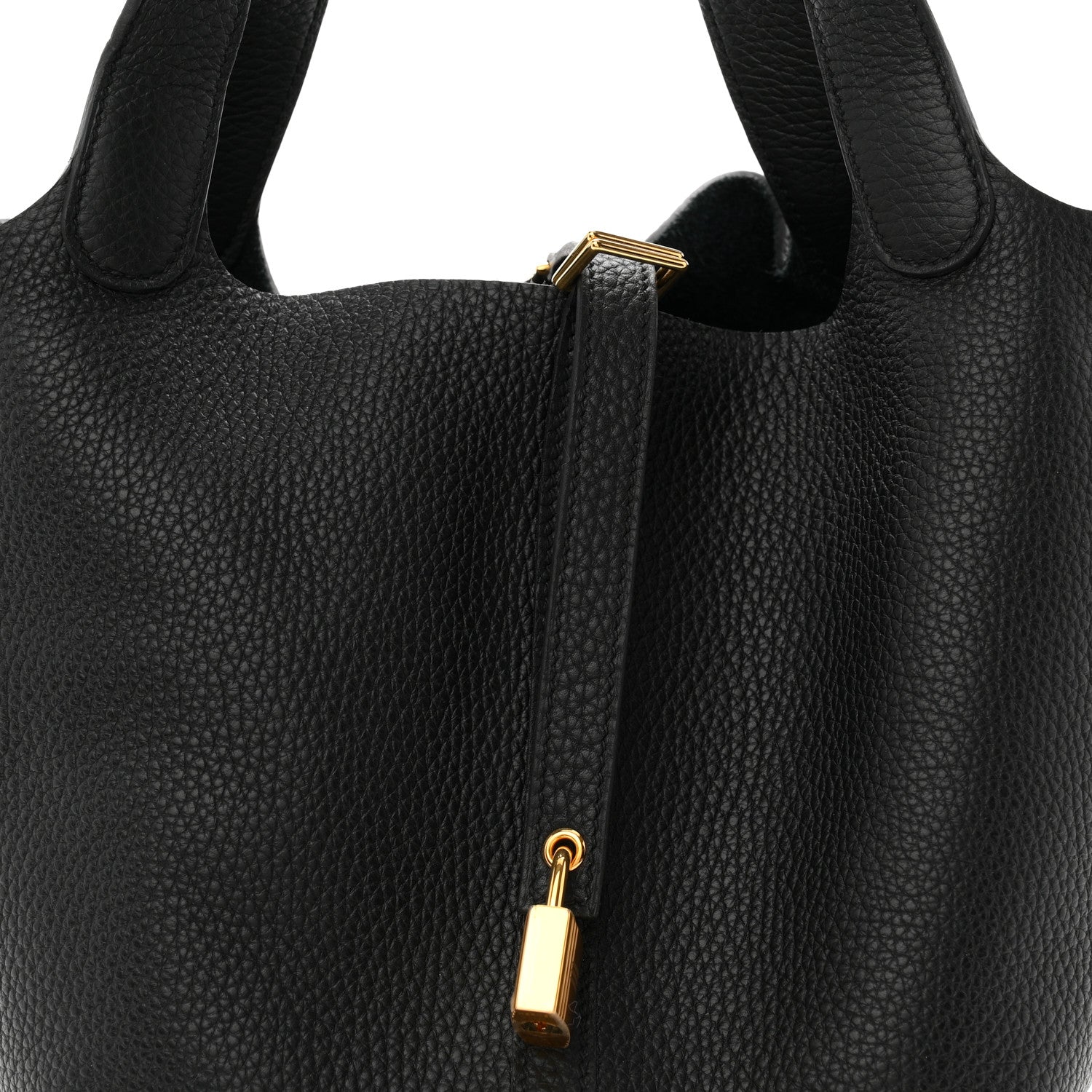 Hermes Taurillon Clemence Picotin Lock 22 MM Black 8 of 10