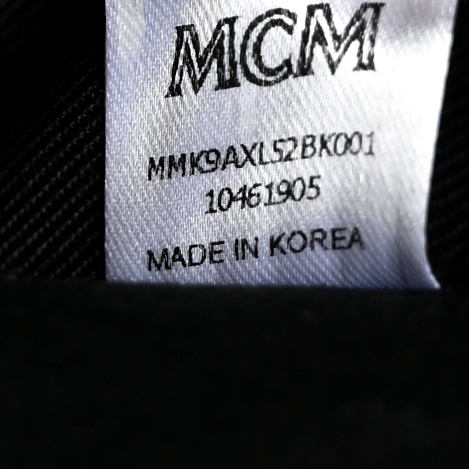 MCM Metallic Visetos Striped Medium Stark Backpack Silver Black 7 of 12