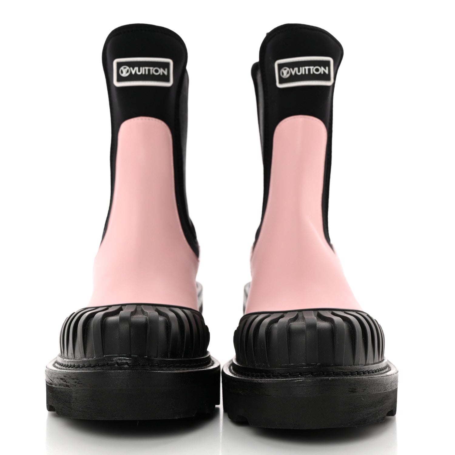 Louis Vuitton Calfskin Beaubourg Ankle Boots 39.5 Black Pink 2 of 10