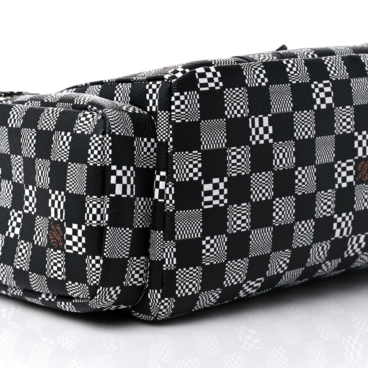 Damier Distorted Christopher Backpack Black White