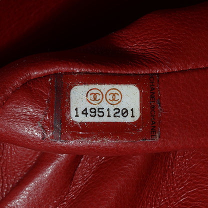 Chanel Caviar Quilted Jumbo Double Flap Red 9 of 9