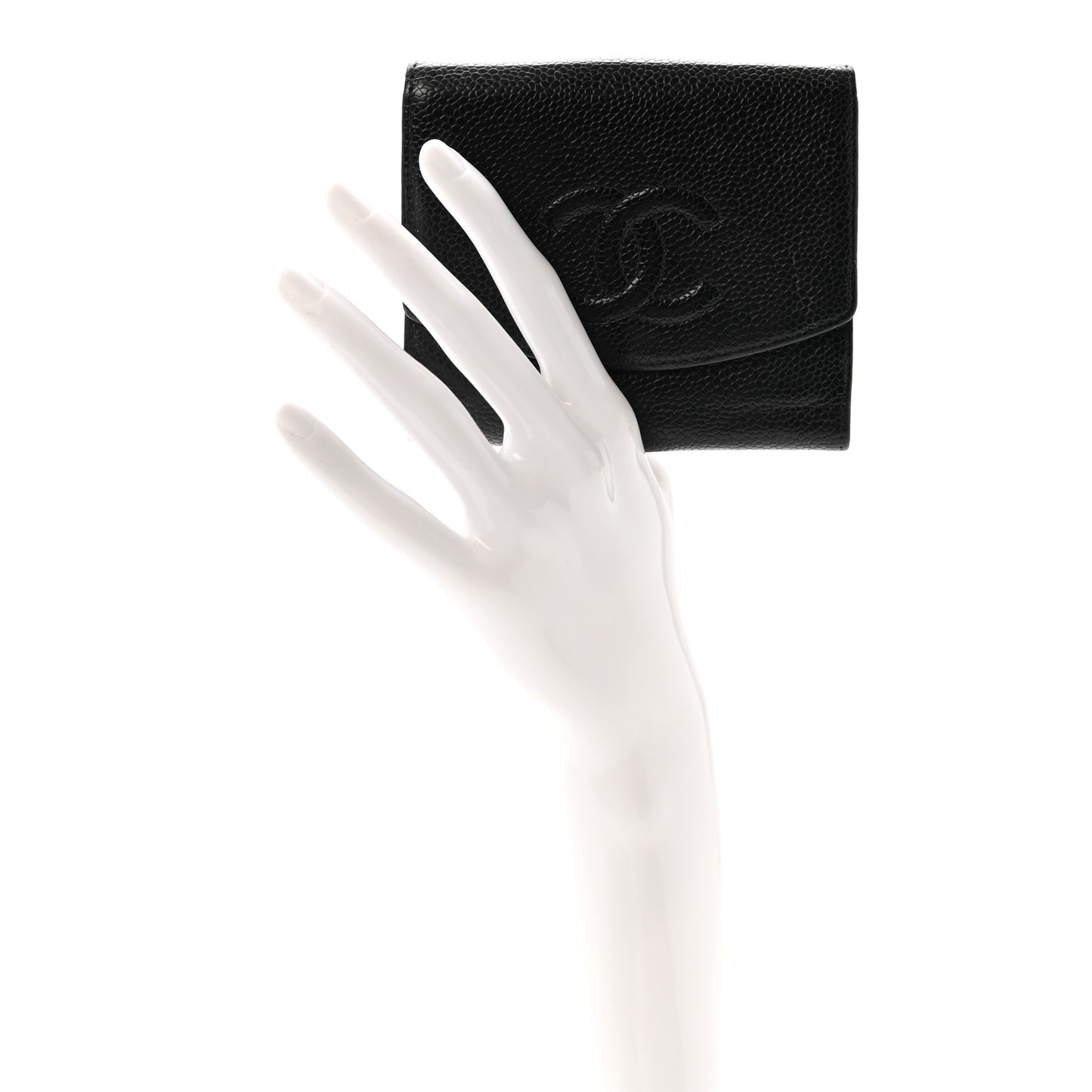 Caviar Timeless CC Flap Wallet Black