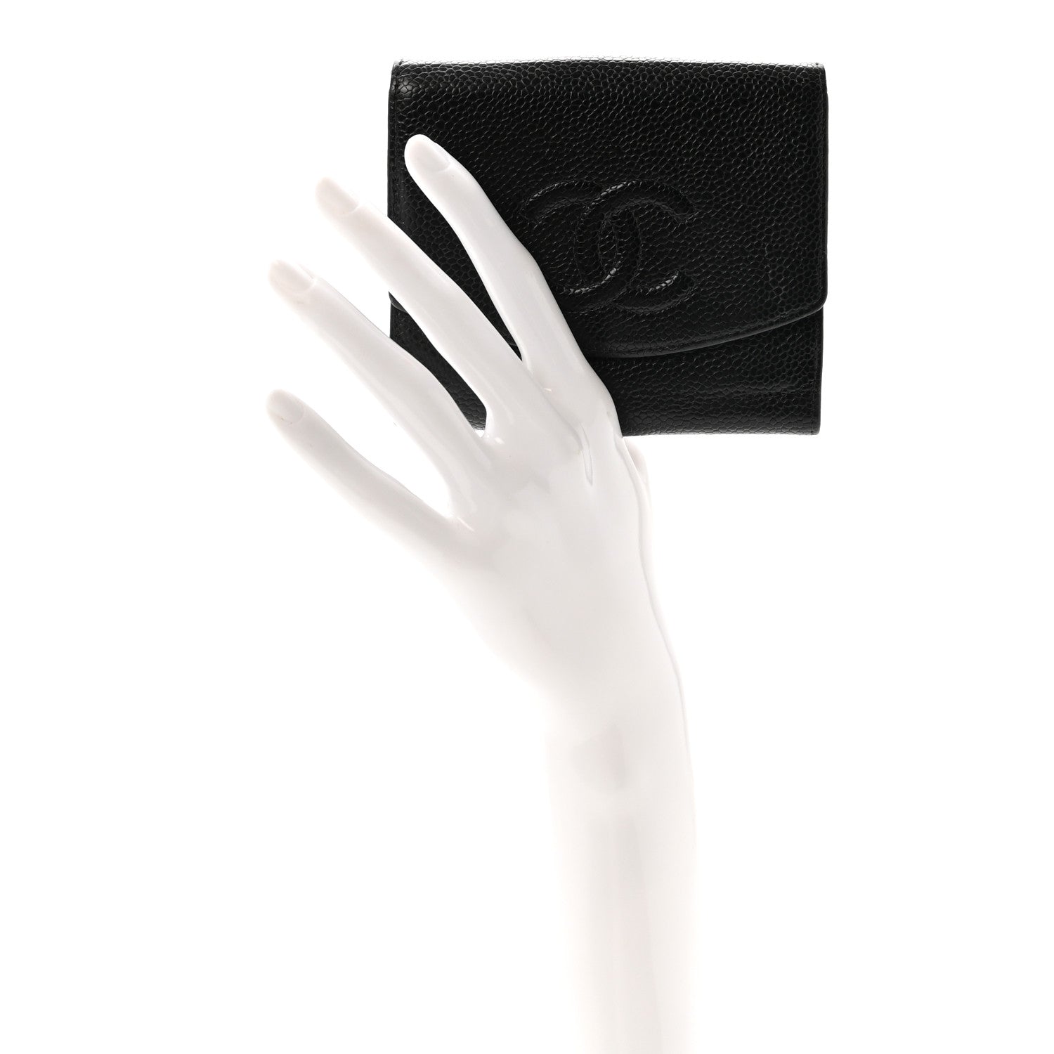 Chanel Caviar Timeless CC Flap Wallet Black 2 of 8