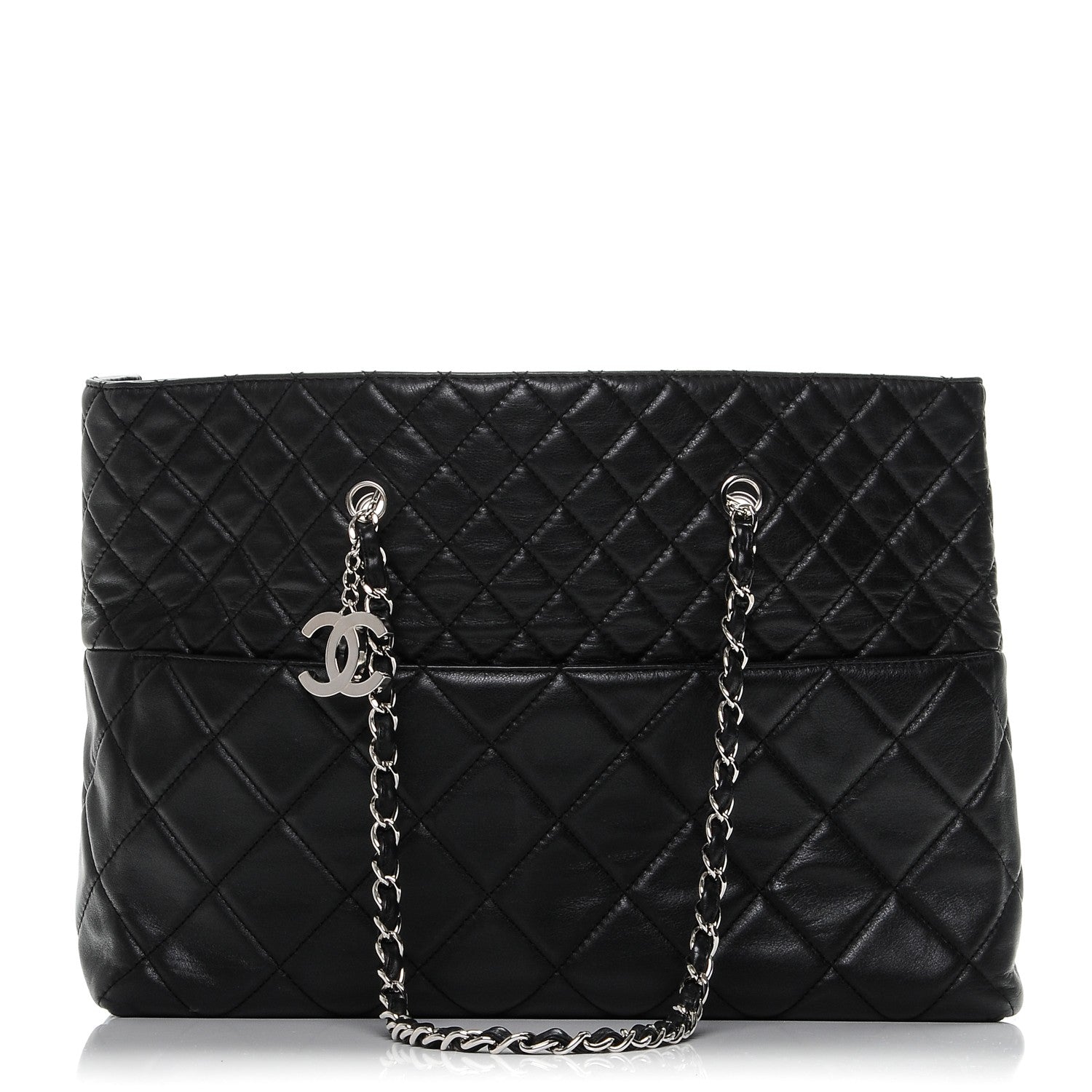 Chanel Calfskin Quilted Large In The Business Tote Black 1 of 10