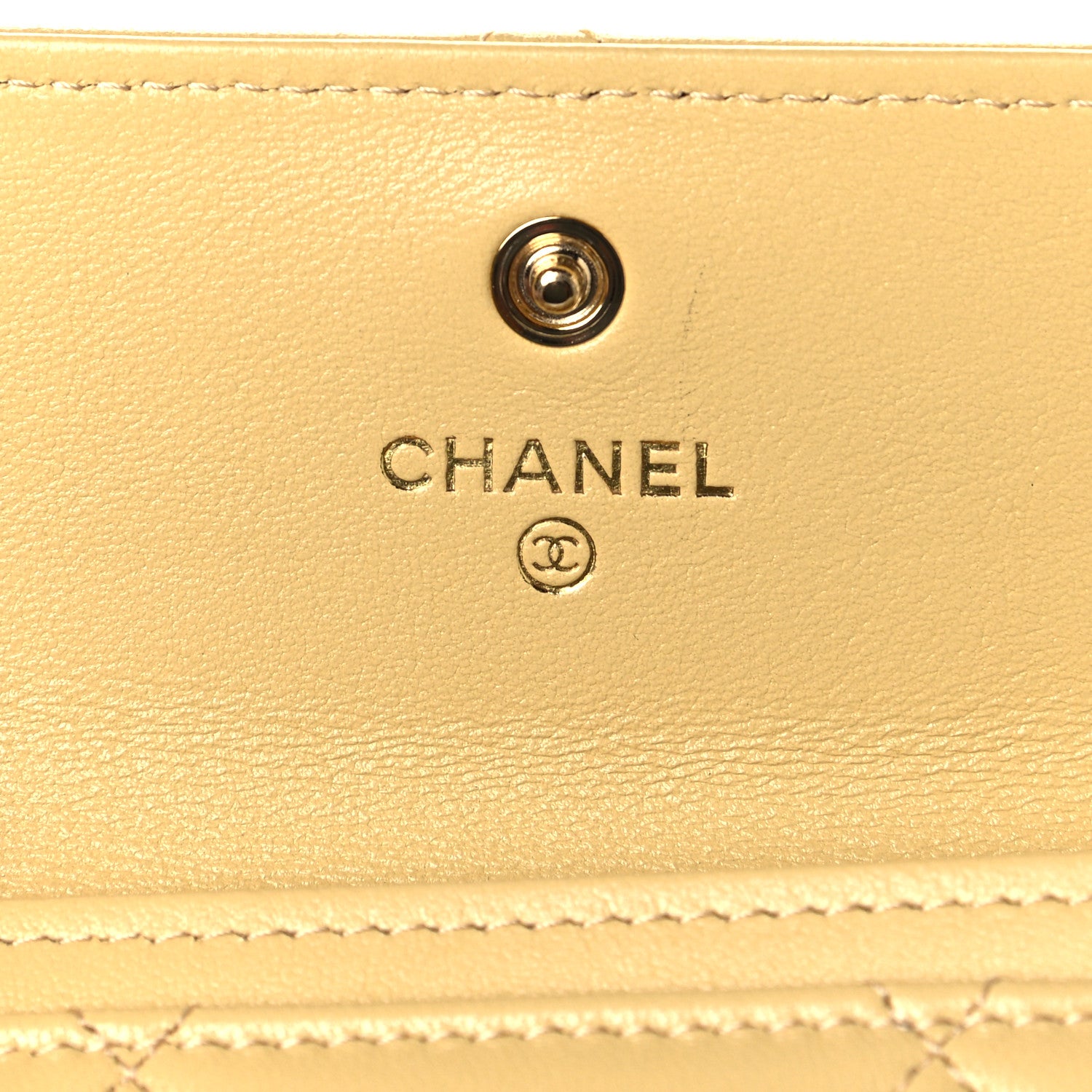 Chanel Lambskin Quilted Chanel 19 Flap Card Holder Yellow 7 of 10