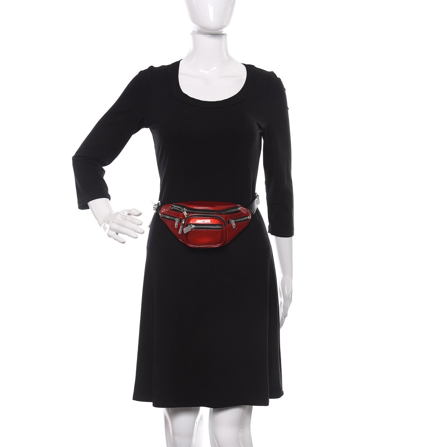 Patent Attica Mini Belt Bag Red