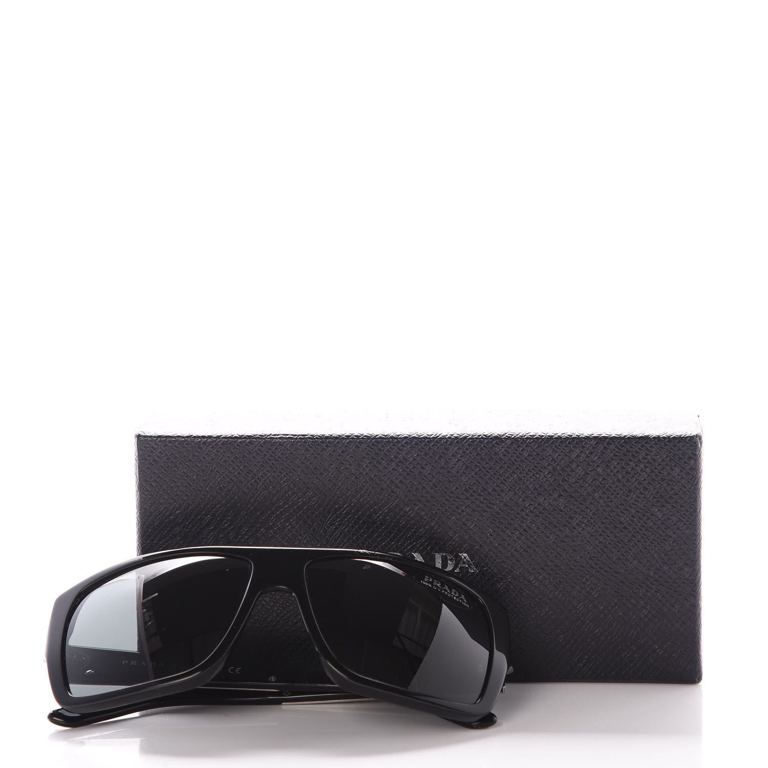 Prada Logo Sunglasses SPR 13L Black 8 of 8