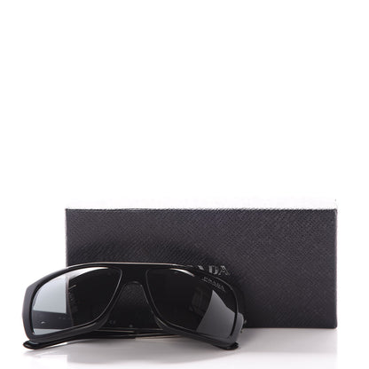 Prada Logo Sunglasses SPR 13L Black 8 of 8