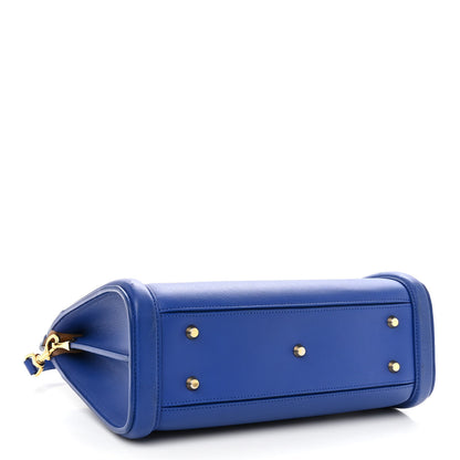 Alexander McQueen Sweet Calfskin Small Heroine 30 Blue 3 of 10