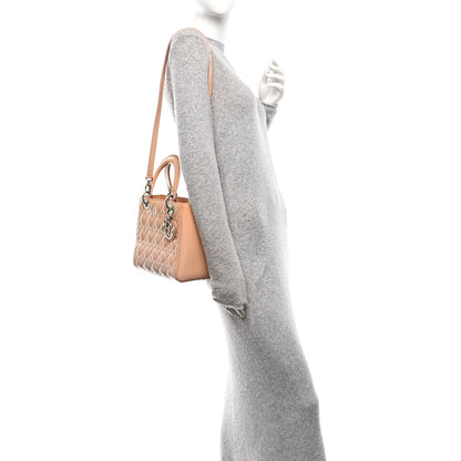 Christian Dior Patent Cannage Medium Lady Dior Rose Clair 3 of 10