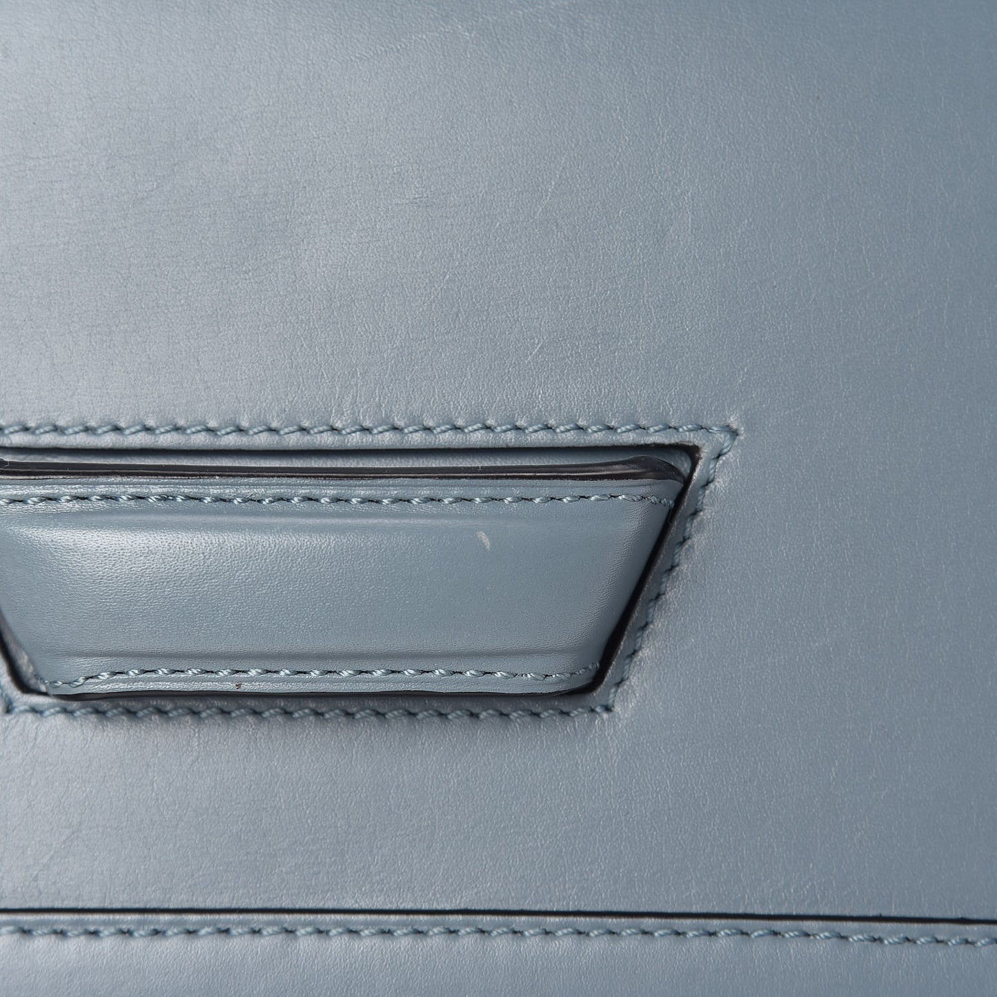 Calfskin Medium Barcelona Shoulder Bag Stone Blue