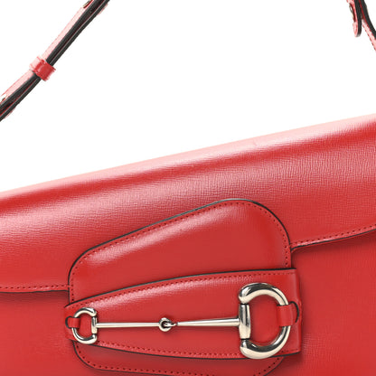 Gucci Demetra Small Horsebit 1955 Asymmetric Shoulder Bag New Cherry Red 8 of 10