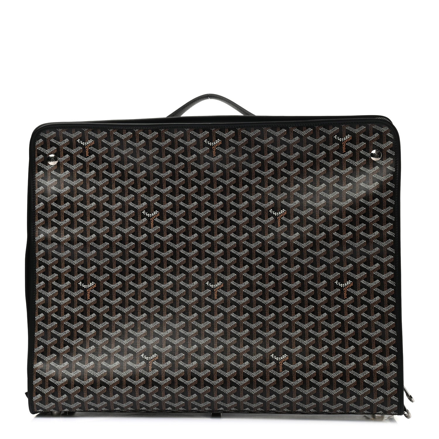 Goyard Goyardine Caravelle 50 Folding Suitcase Black 1 of 7