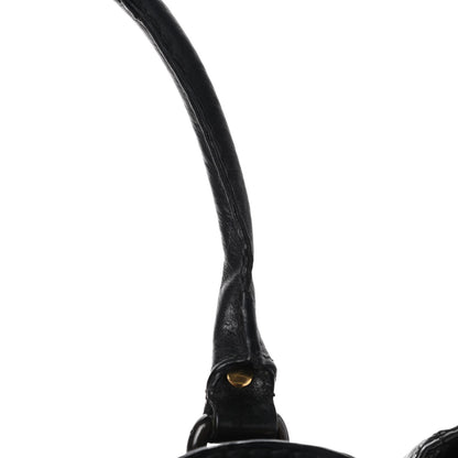 Gucci Calfskin Suede Fringe Large Babouska Tote Black 10 of 12