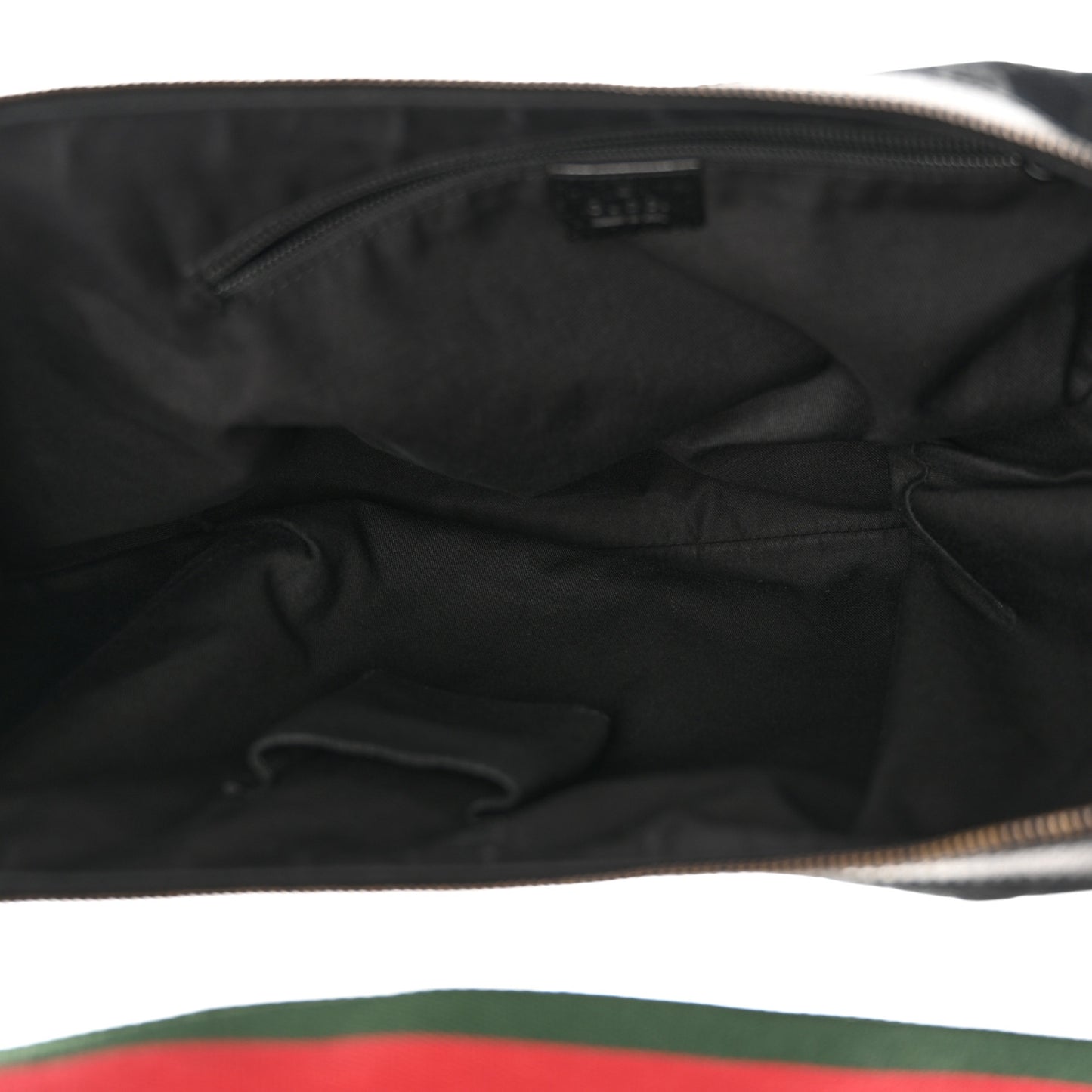 Monogram Web Medium Half Moon Hobo Black