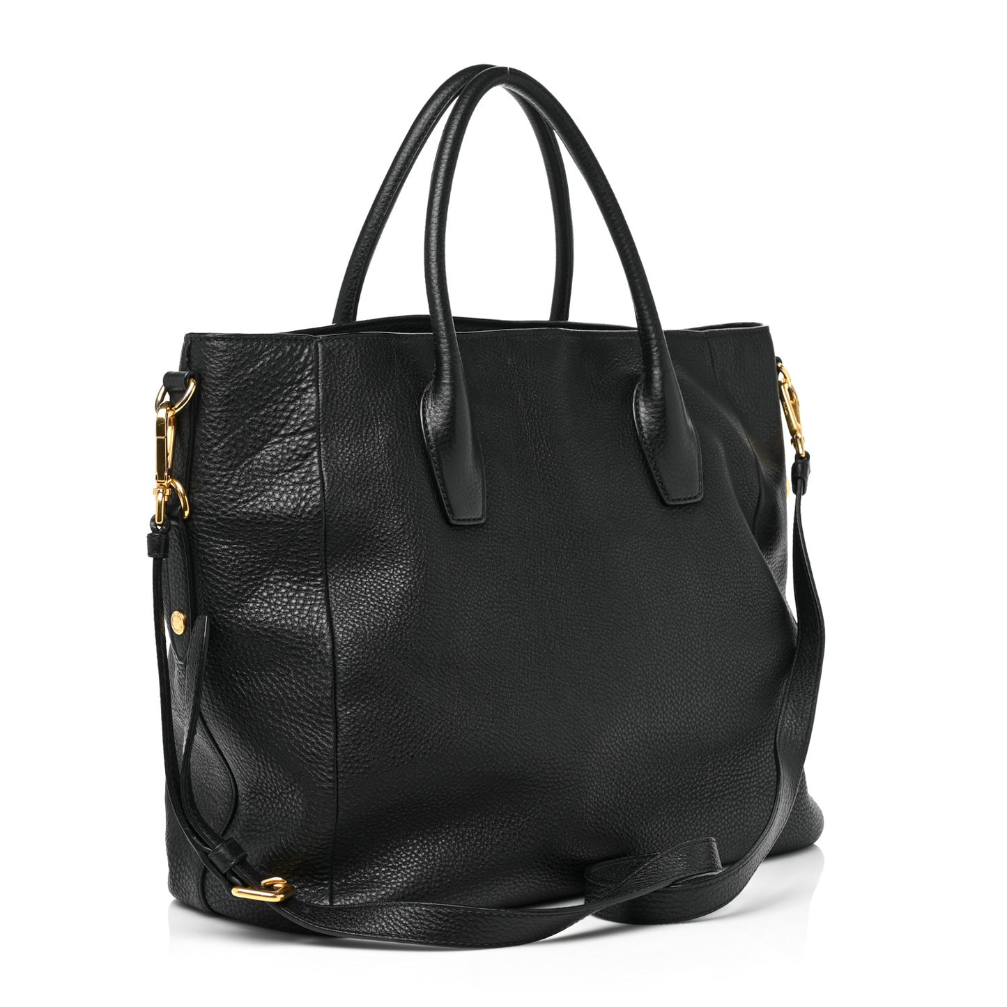 Vitello Daino Tote Black
