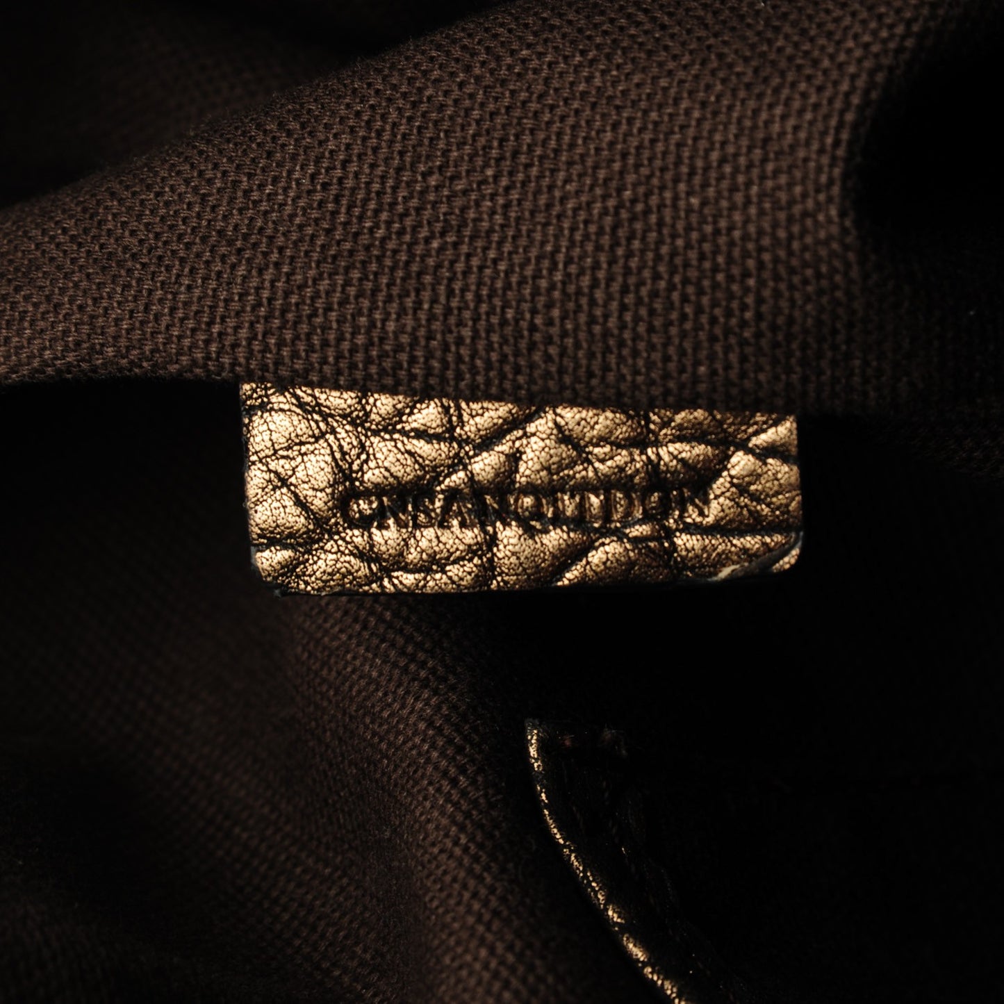Smoked Check Small Salisbury Tote Antique Gold