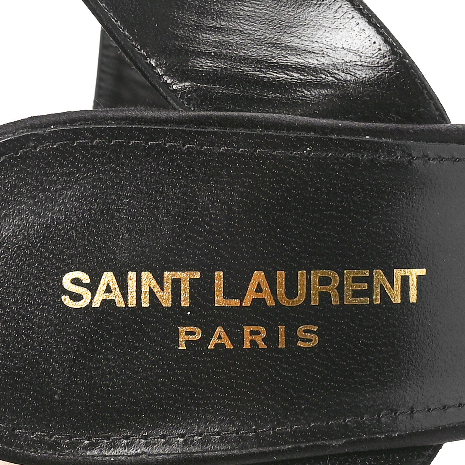 Saint Laurent Satin Jota 85 Heaven Platform Sandals 38 Black 6 of 8