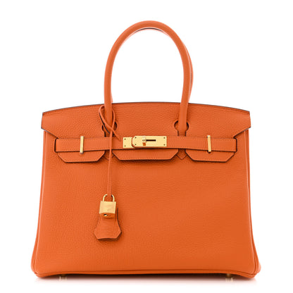 Hermes Togo Birkin 30 Orange 1 of 11