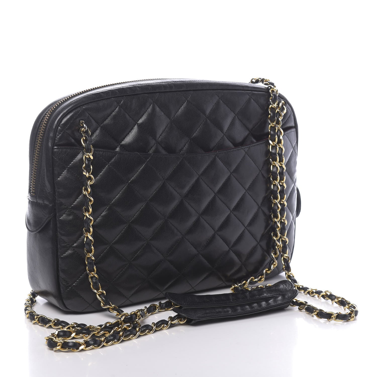 Chanel Lambskin Quilted Medium Camera Case Black 3 of 11